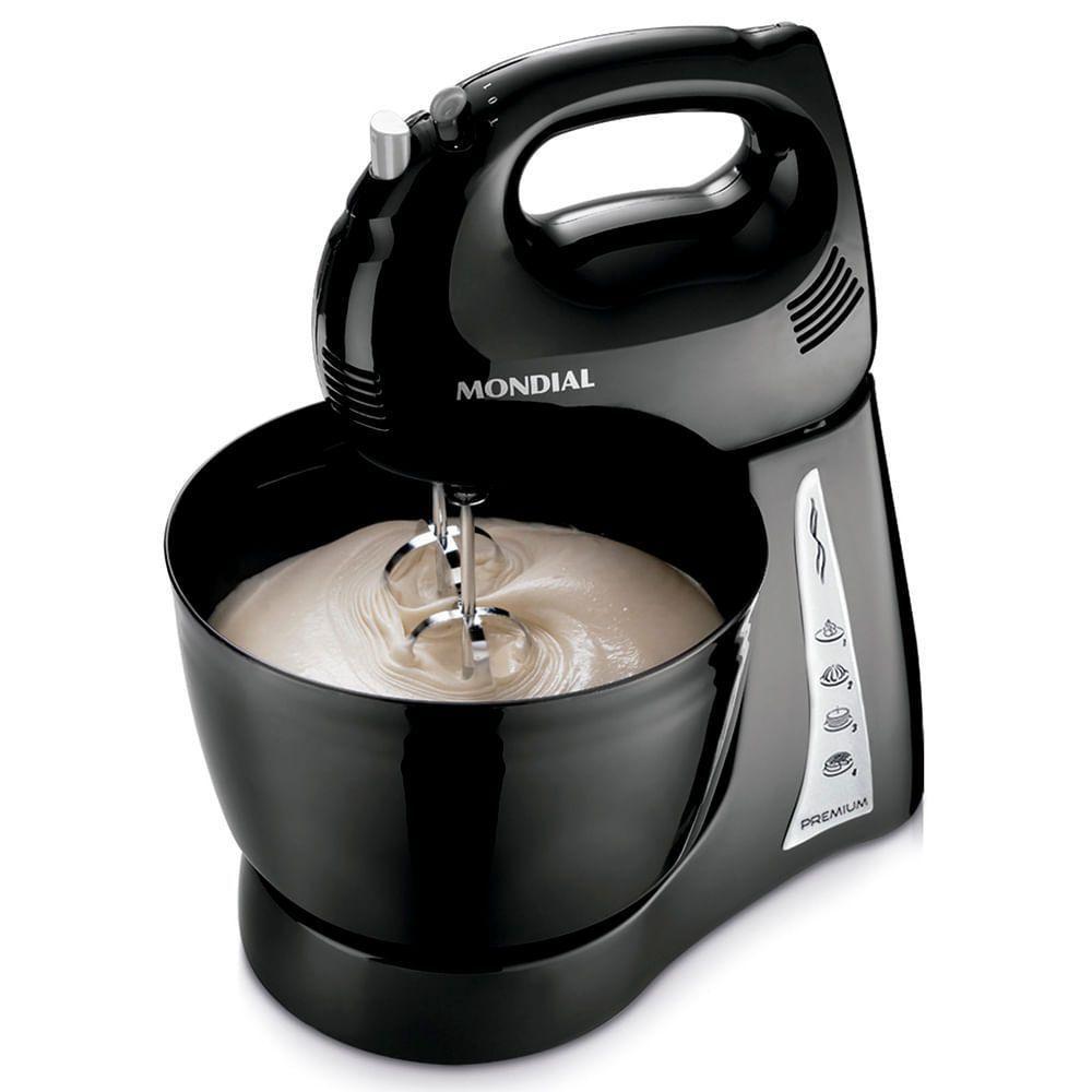 Batedeira Mondial B-04 Np Batedeira-127v-preto/inox - 8