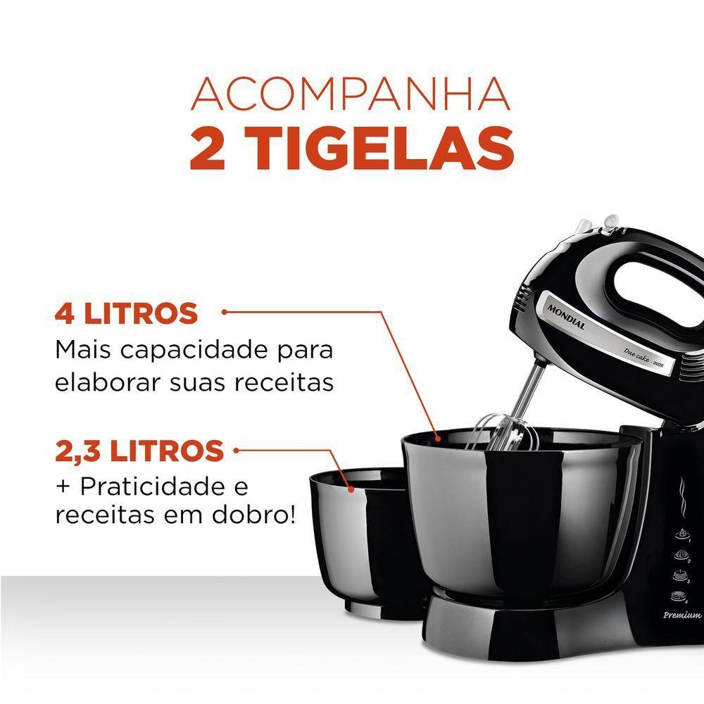 Batedeira Mondial B-04 Np Batedeira-127v-preto/inox - 10