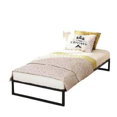 Cama Solteiro Sem Cabeceira Robusta Aço Ferro Metal Tamanho Padrão 78cmx188cm Preto Mobbili Cs-02