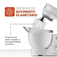 Batedeira Planetária Mondial Premium Bp-01p-w Batedeira Planetária-220v-branco/inox - 10