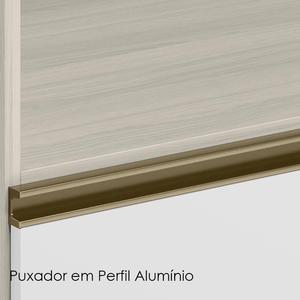 Armario Aereo Balcao Forno Mdf Kali Nicioli Bianco Toq Branco Uv - 6