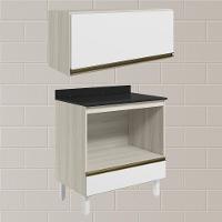 Armario Aereo Balcao Forno Mdf Kali Nicioli Bianco Toq Branco Uv - 3