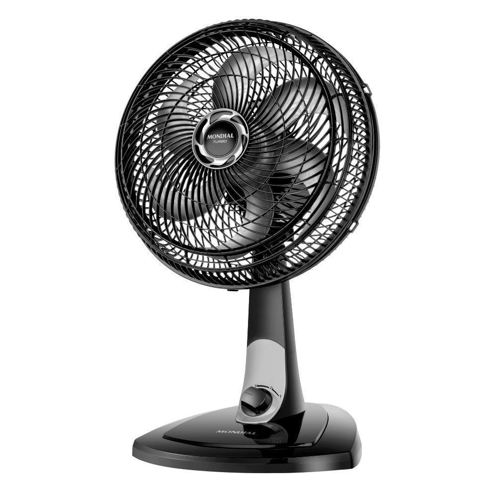 Ventilador Mondial VT-30NB 30cm Preto Com Prata 110V - 1