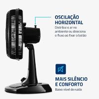 Ventilador Mondial VT-30NB 30cm Preto Com Prata 110V