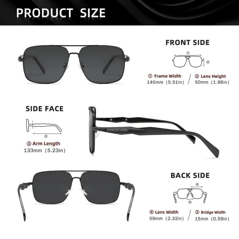 Óculos 2024 Design Polarização Uv400 Proteção De Luxo Azul - 2