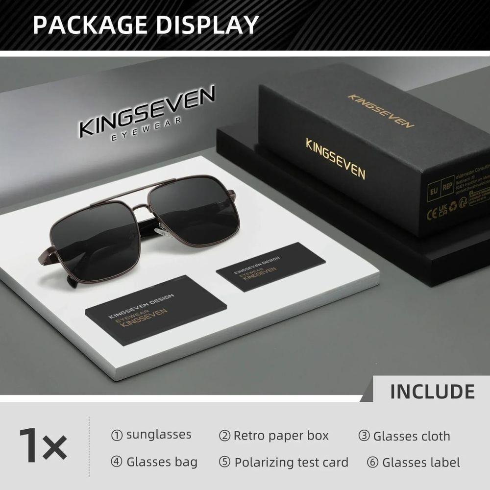 Óculos 2024 Design Polarização Uv400 Proteção De Luxo Cinza Escuro - 3