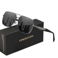 Óculos 2024 Design Polarização Uv400 Proteção De Luxo Cinza Escuro - 1