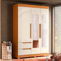 Guarda Roupa Vivacce Solteiro 3 Portas Com Espelho Albatroz Cinamomo/off White - 2