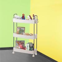 Prateleira Branca Multiuso Com 3 Andares Com Rodinhas 360° - 3