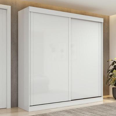 Guarda-roupa 2 Portas De Correr 2 Gavetas Easy Light Branco