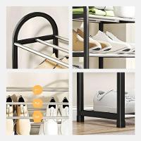 Organizador Multiuso Sapateira Preta 04 Prateleiras 08 Pares - 5