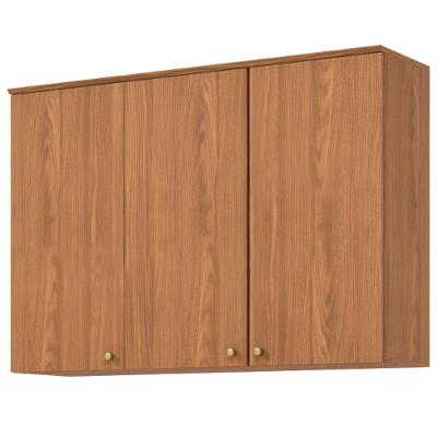 Armario Aereo 3 Portas 120 Cm Mdp Requinte C636 Henn Nature