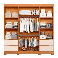 Guarda Roupa Vivacce Casal 4 Portas Com Espelho Albatroz Carvalho Grife/off White - 3