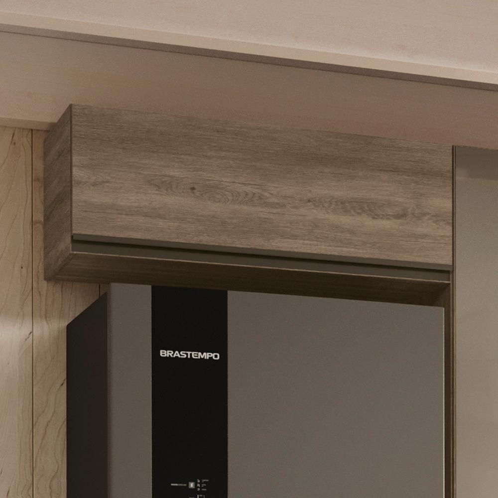 Armario Aereo Basculante 1 Porta 80 Cm Maxxi G773 Kappesberg Nogal - 2