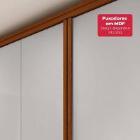 Guarda-roupa Casal 100% Mdf 8 Portas Easy Glow Com Espelhos Frassino/off White - 2