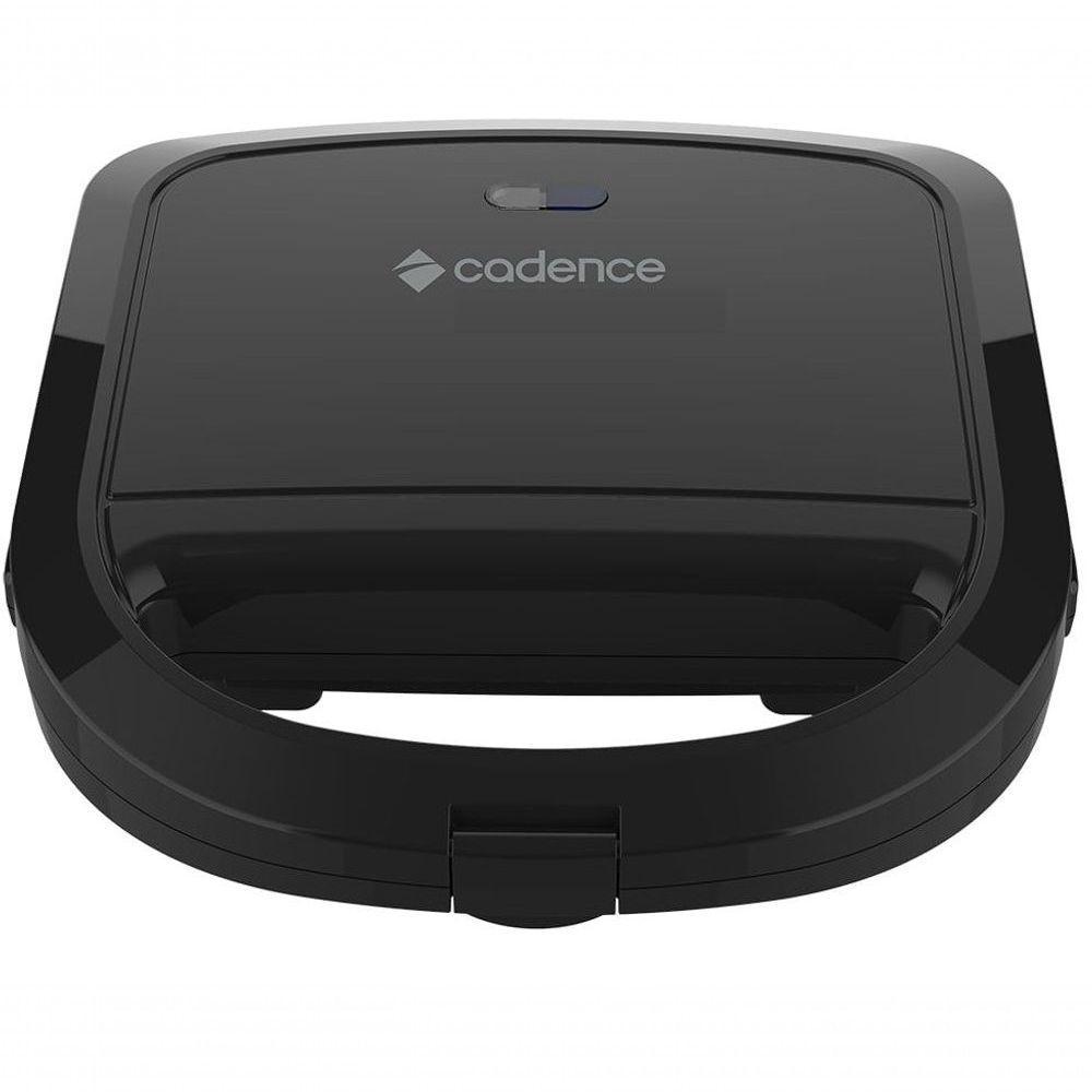Sanduicheira Eletrica Cadence Preta 750w - Antiaderente 110V - 1
