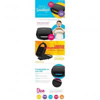 Sanduicheira Eletrica Cadence Preta 750w - Antiaderente 110V - 3
