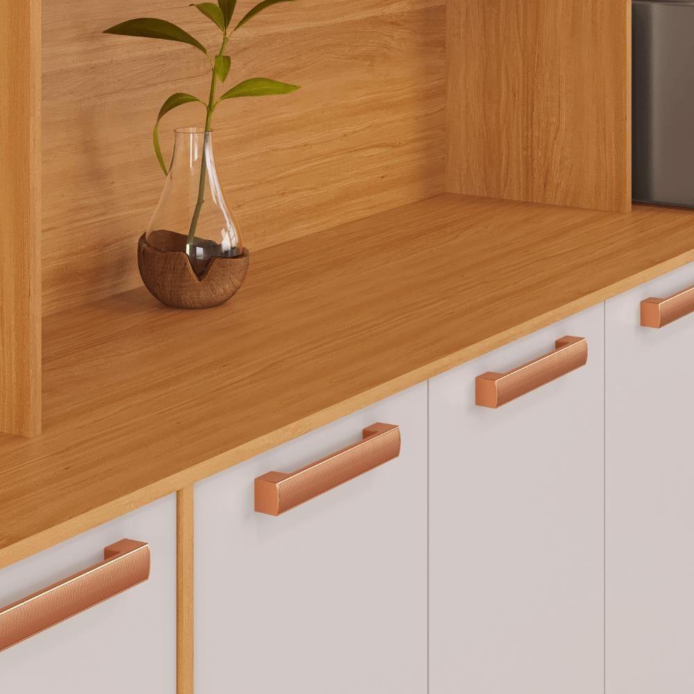 Kit Nápoles 8 Portas 1 Vidro 3 Gaveta Cinamomo/off White - 6