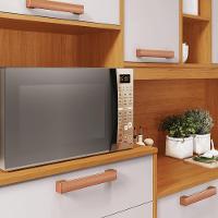 Kit Nápoles 8 Portas 1 Vidro 3 Gaveta Cinamomo/off White - 10