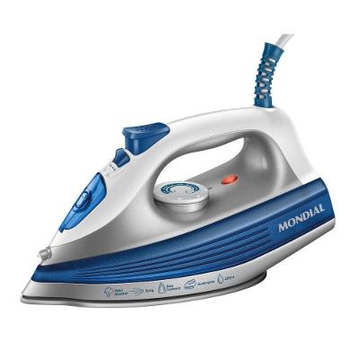 Ferro a Vapor Mondial FVN-01-BL 1200W Base Cerâmica Branco Azul 220V