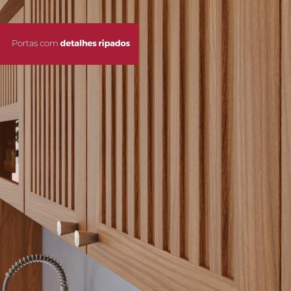 Armario Aereo 2 Portas 80 Cm Mdp Requinte C632 Henn Nature - 4