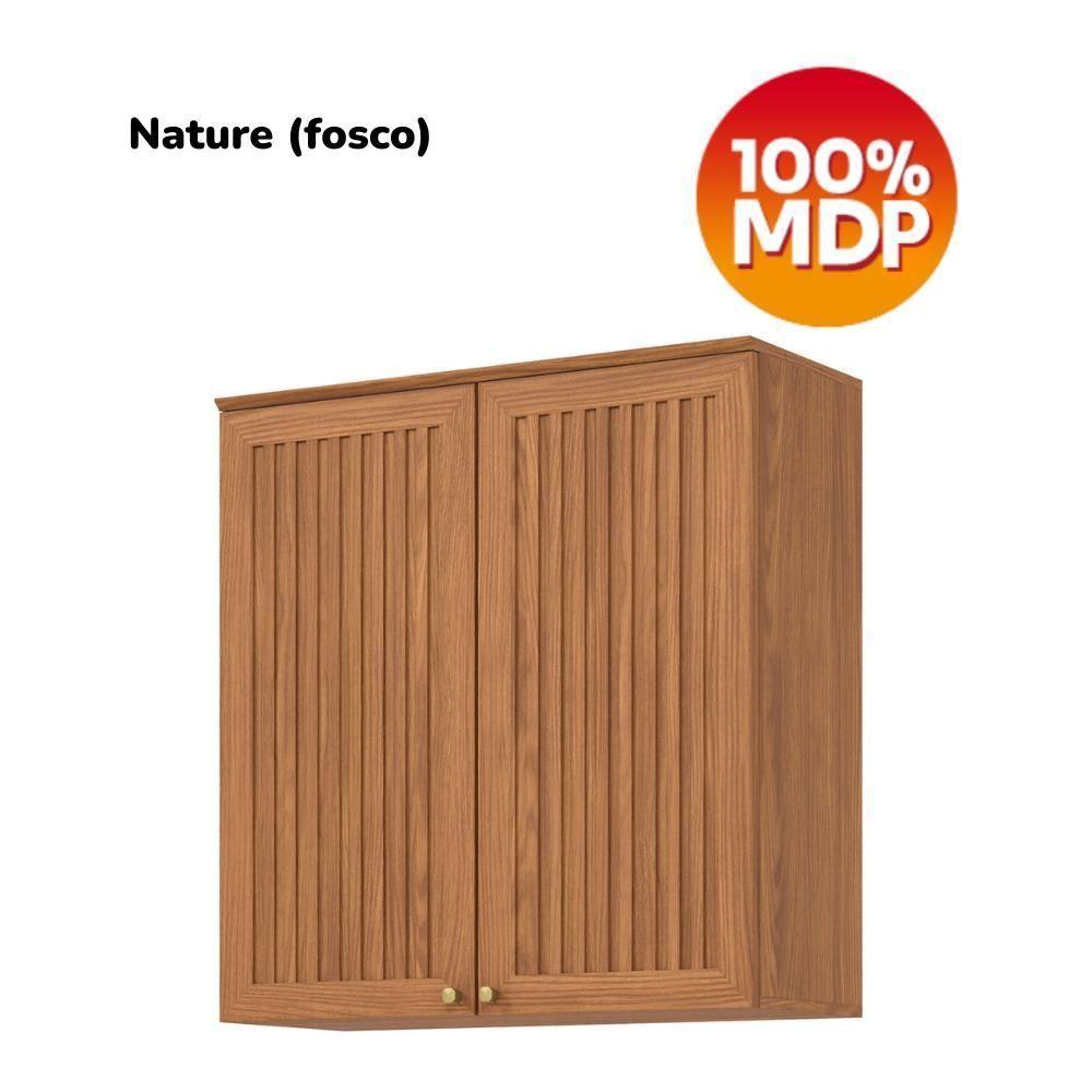 Armario Aereo 2 Portas 80 Cm Mdp Requinte C632 Henn Nature - 6
