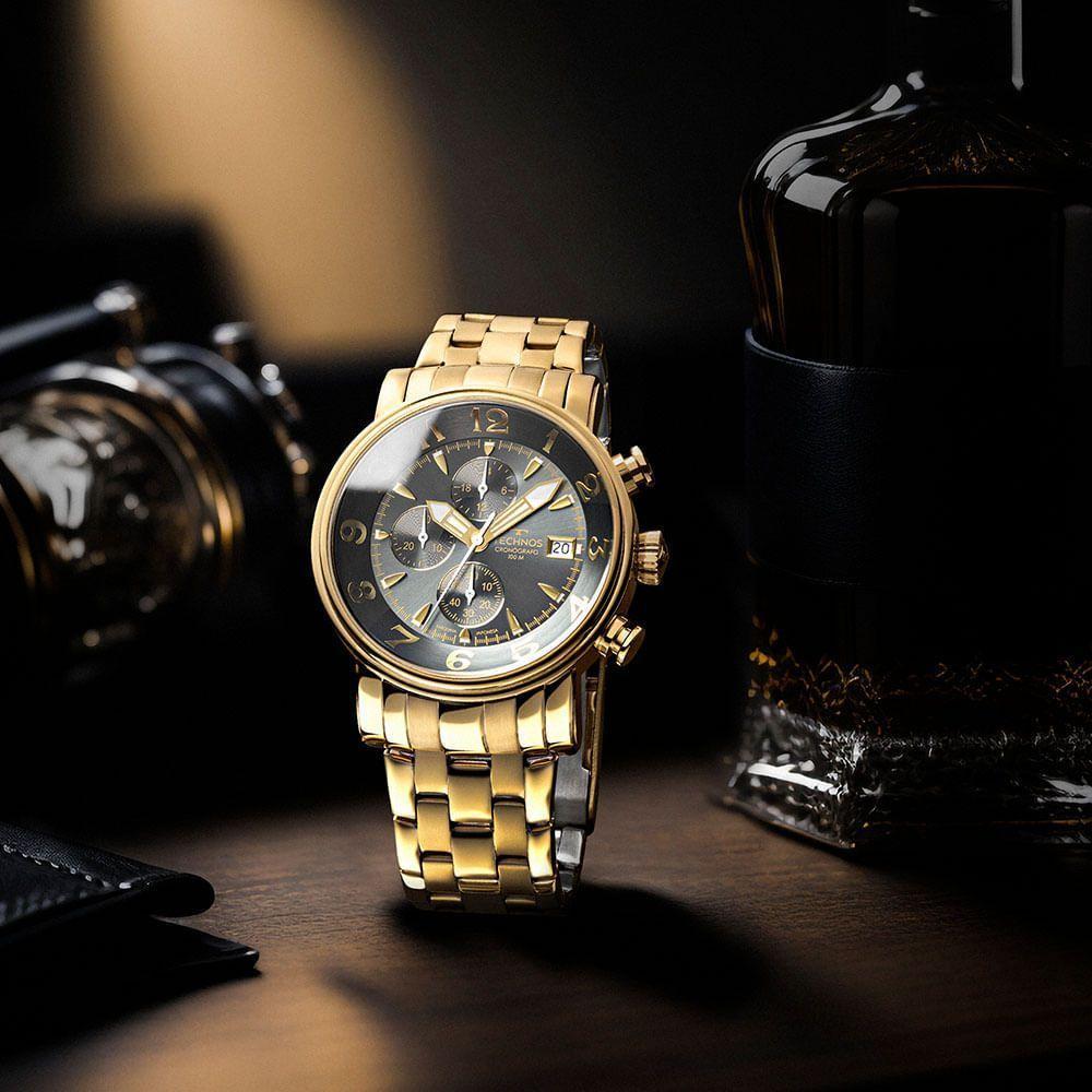 Relógio Technos Masculino Grandtech Dourado - Js15ena-1p Js15ena-1p - 4