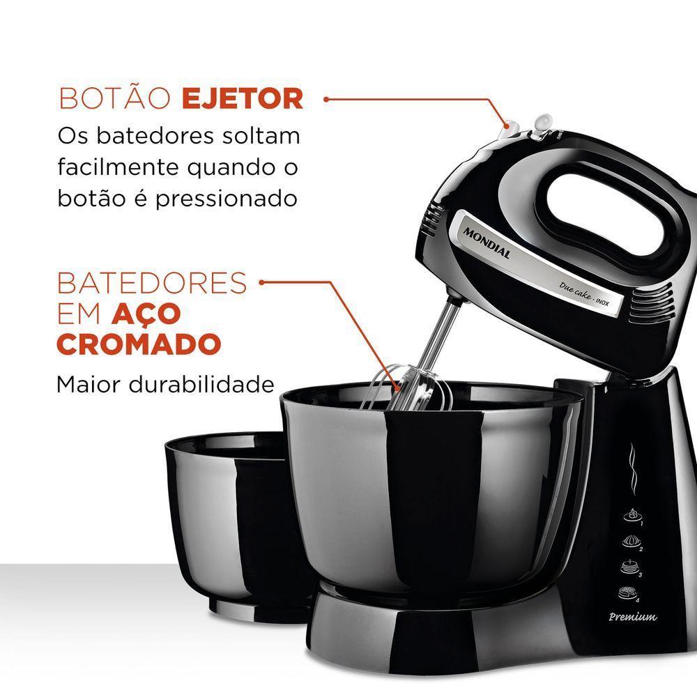 Batedeira Mondial B-04 Np Batedeira-220v-preto/inox - 4