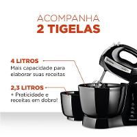 Batedeira Mondial B-04 Np Batedeira-220v-preto/inox - 9