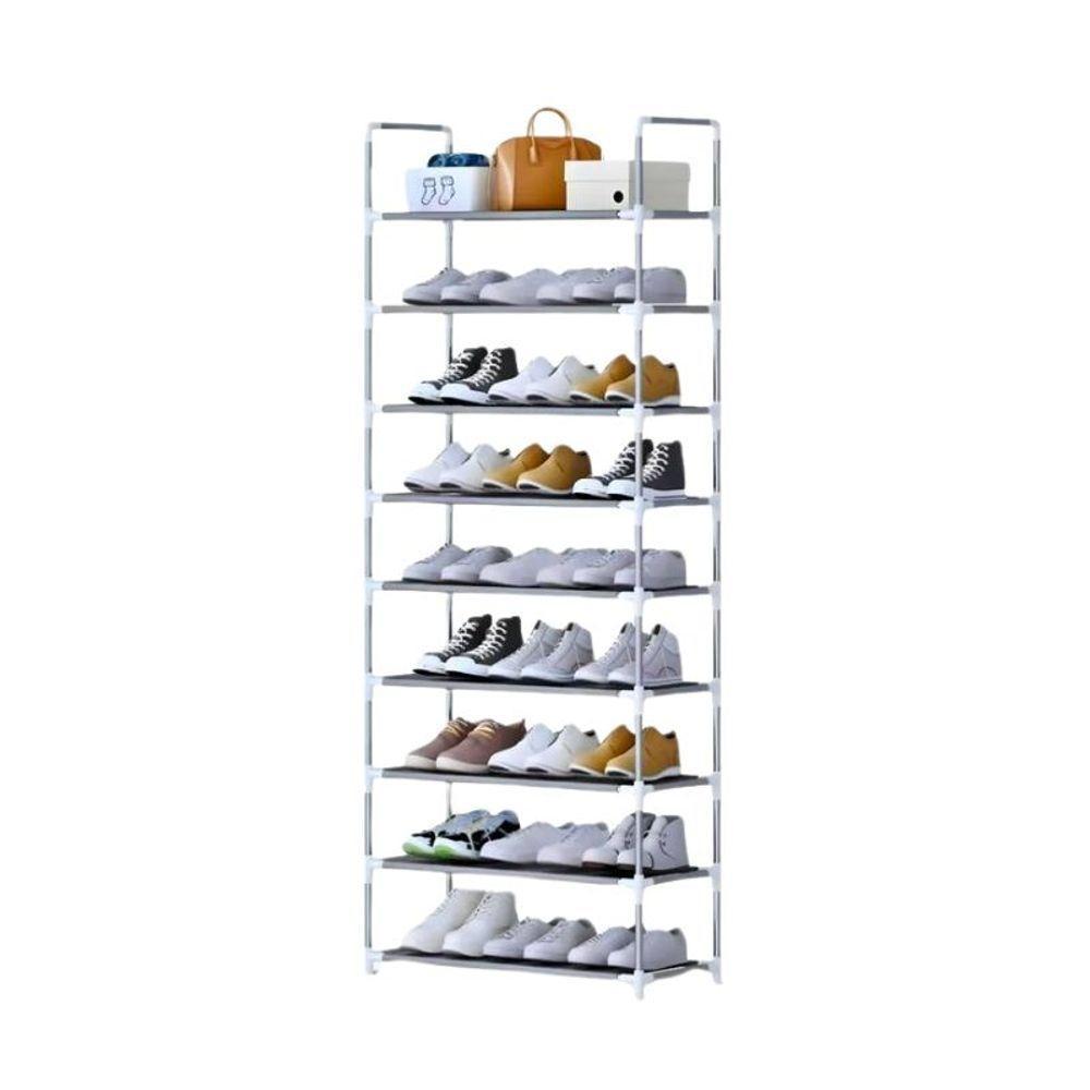 Sapateira Vertical 9 Prateleira Organizador Multiuso Branco - 1