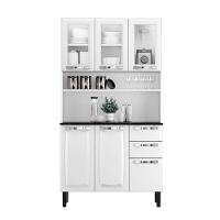 Kit De Cozinha Compacta Branco Em Aço 6 Portas 3 Vidros 2 Gavetas Pratika - 2