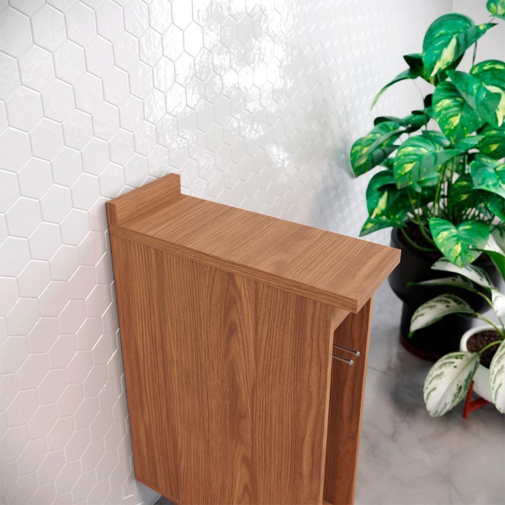 Balcao Porta Toalha Com Tampo 20 Cm Requinte Henn Nature - 2