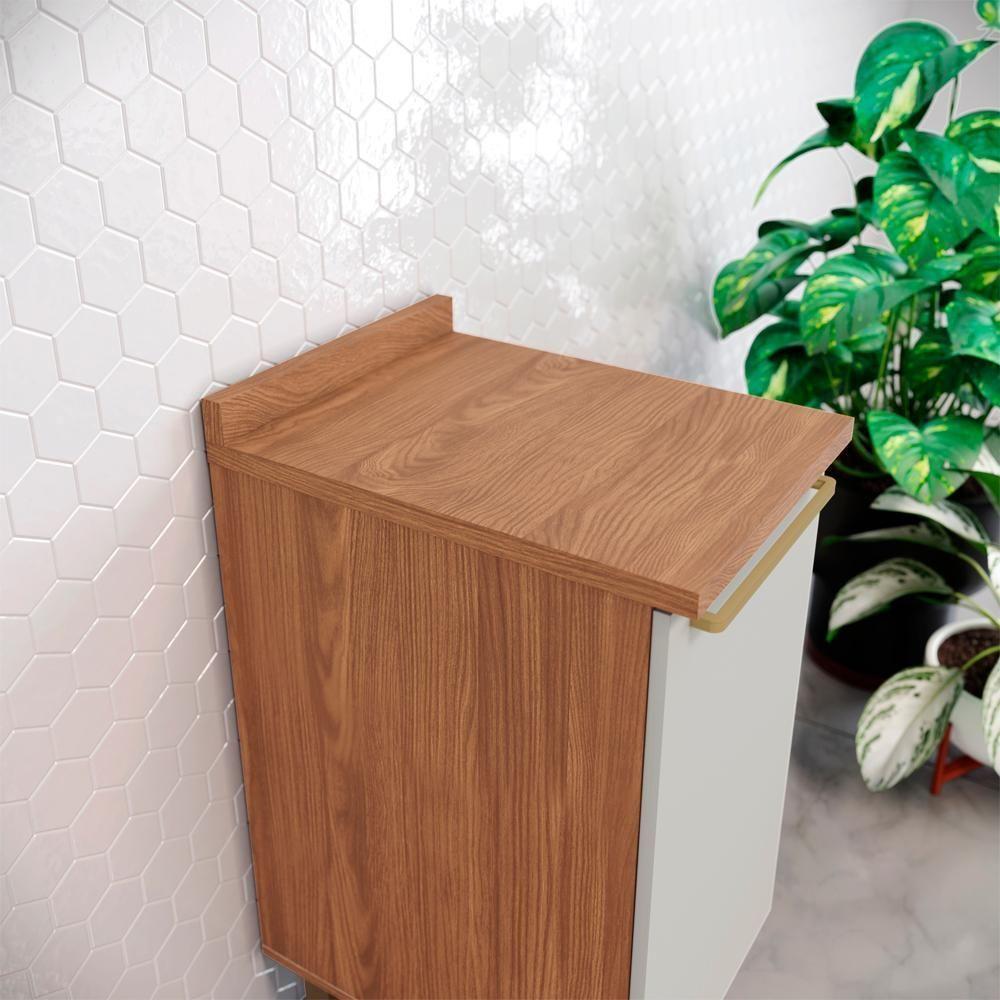 Balcao Com Tampo 1 Porta 40 Cm Requinte Henn Nature Areia - 2