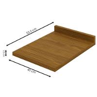 Balcao Com Tampo 1 Porta 40 Cm Requinte Henn Nature Areia