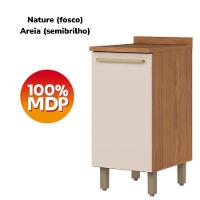 Balcao Com Tampo 1 Porta 40 Cm Requinte Henn Nature Areia - 5