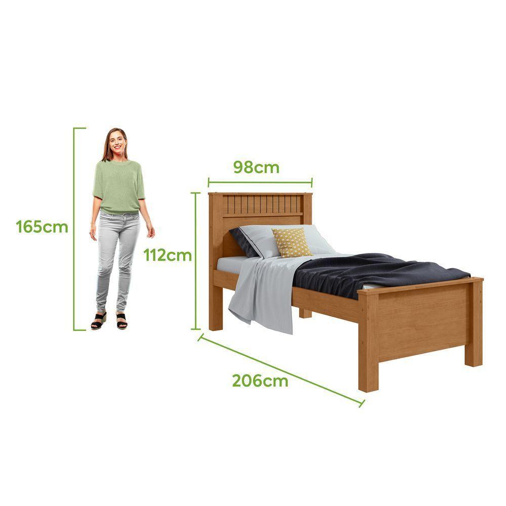 Cama Solteiro Athenas - Lopas Amendoa Clean - 7
