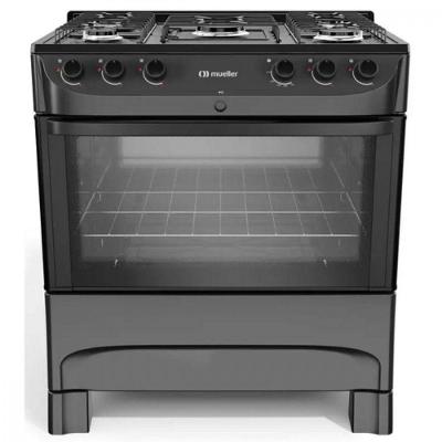 Fogão Mueller 5 Bocas Com Mesa Esmaltada FI5BC Preto Bivolt