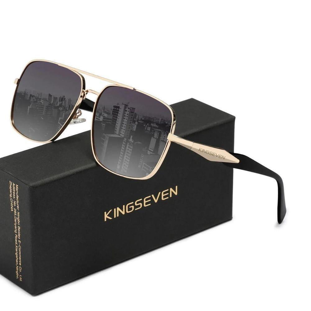 Óculos 2024 Design Polarização Uv400 Proteção De Luxo Dourado - 1