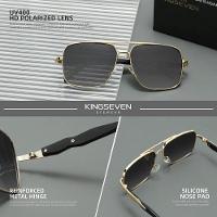 Óculos 2024 Design Polarização Uv400 Proteção De Luxo Dourado - 2