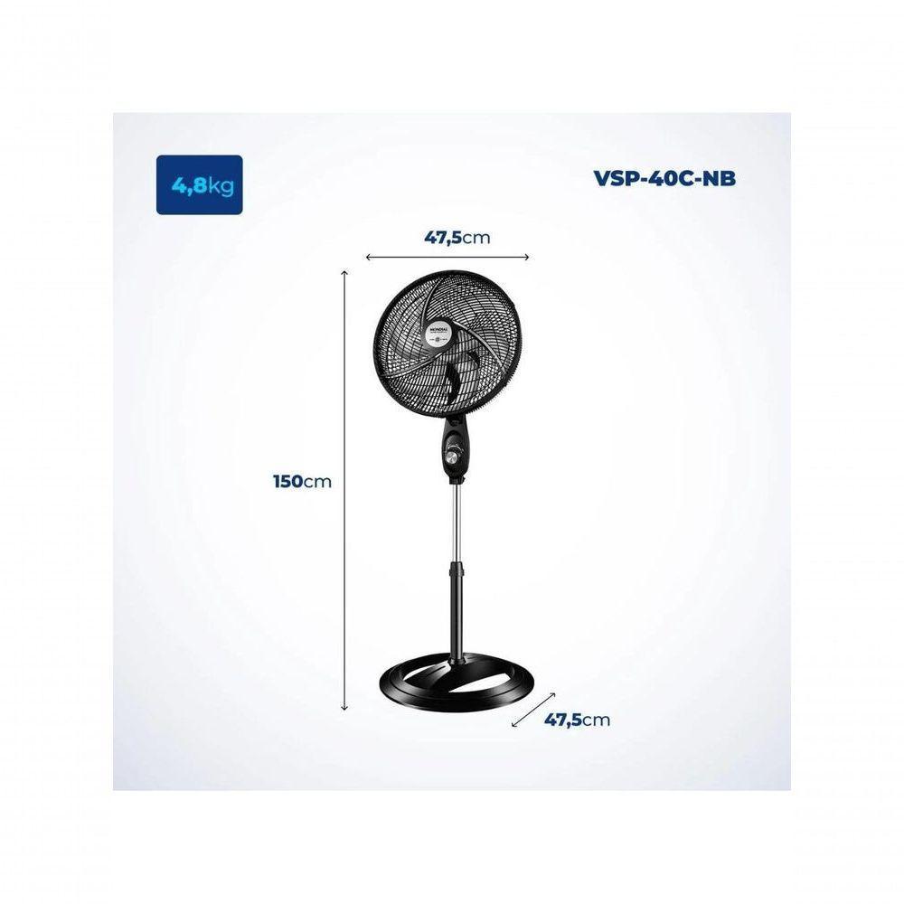 Ventilador De Coluna Mondial Vsp-40c-b 40cm 6 Pas 220V - 7