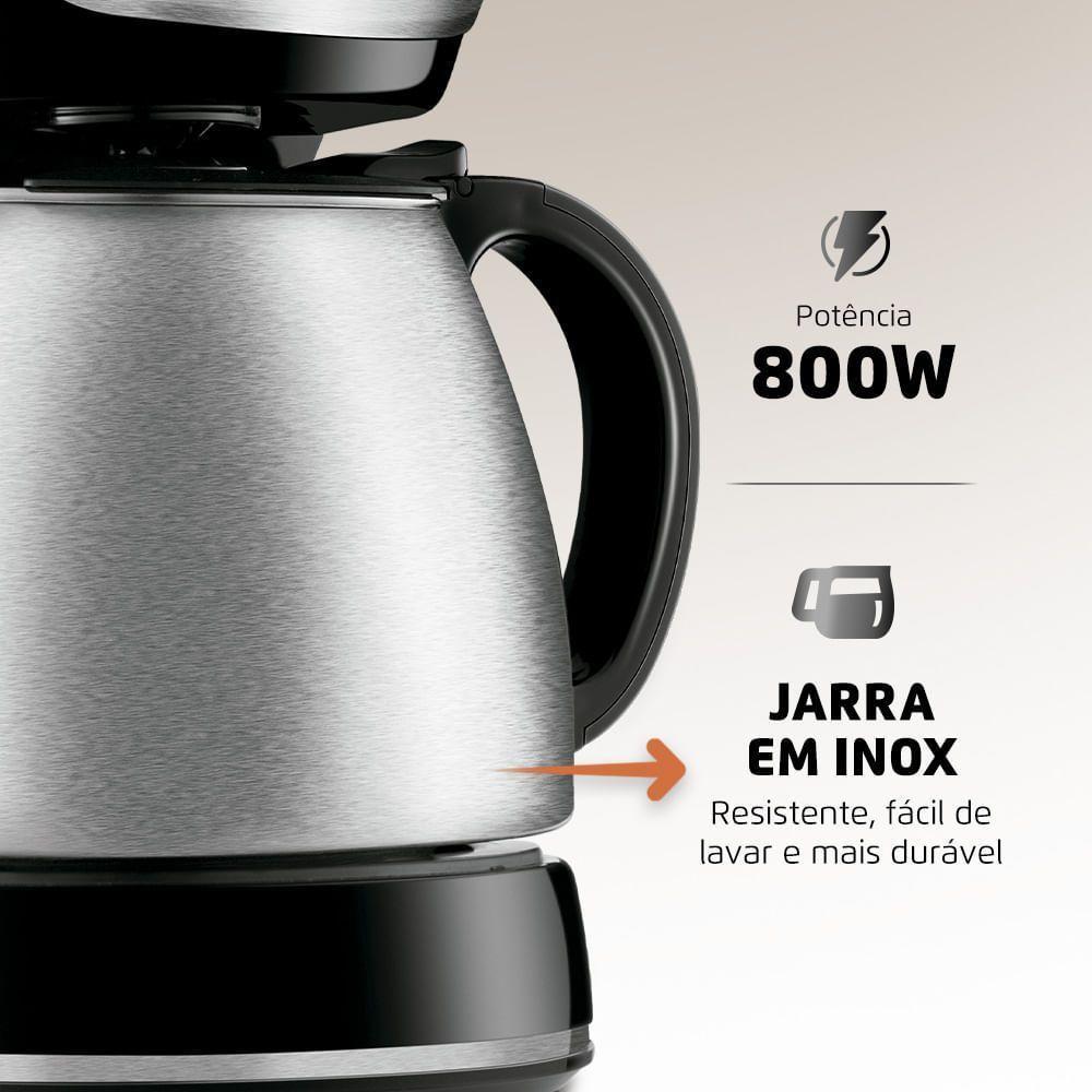 Cafeteira Elétrica Mondial Dolce Arome C-37ji-30x Cafeteira-127v-preto/inox - 4