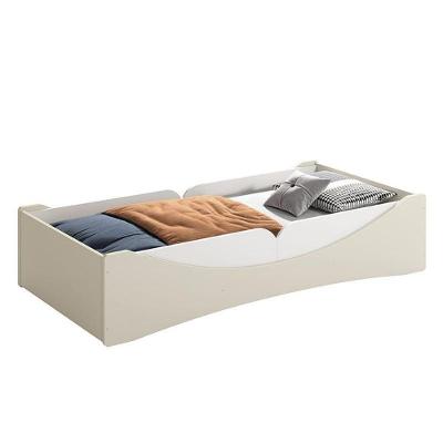 Cama Evolutiva Luna Areia Fosco Com 2 Kits Proteção Lateral Lisa E Colchão D20 - Reller Móveis Areia Fosco