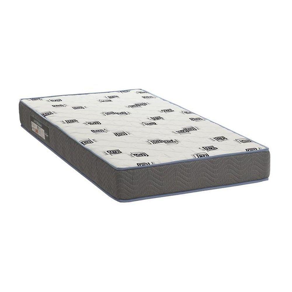 Cama Evolutiva 2 Em 1 Ravi Branco Fosco Com Pés Amadeirado E Colchão D33 - Reller Móveis Branco Fosco - 2