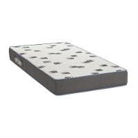 Cama Evolutiva 2 Em 1 Ravi Branco Fosco Com Pés Amadeirado E Colchão D33 - Reller Móveis Branco Fosco - 2