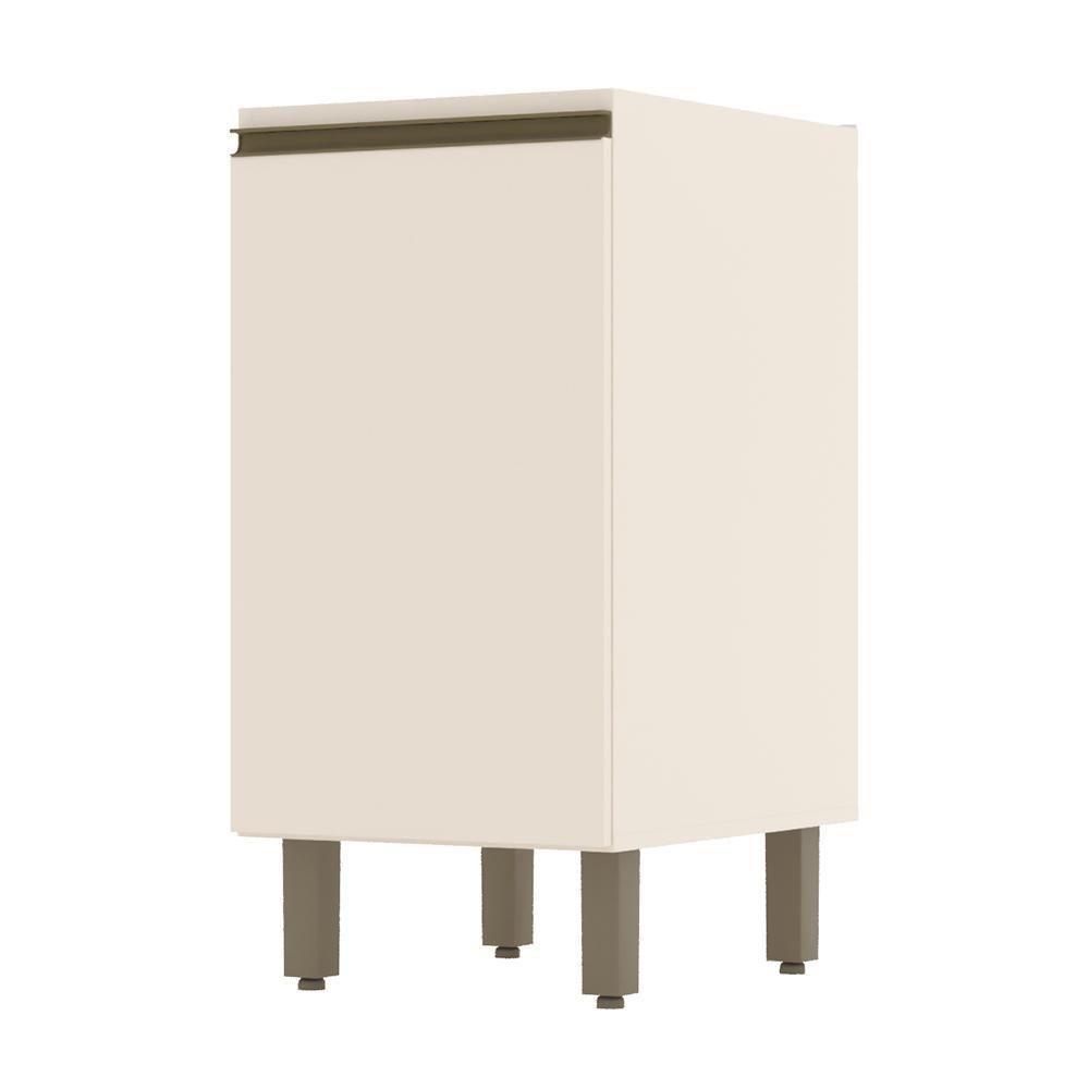 Balcão 1 Porta 40cm Connect Off White - Móveis Henn Off White - 1