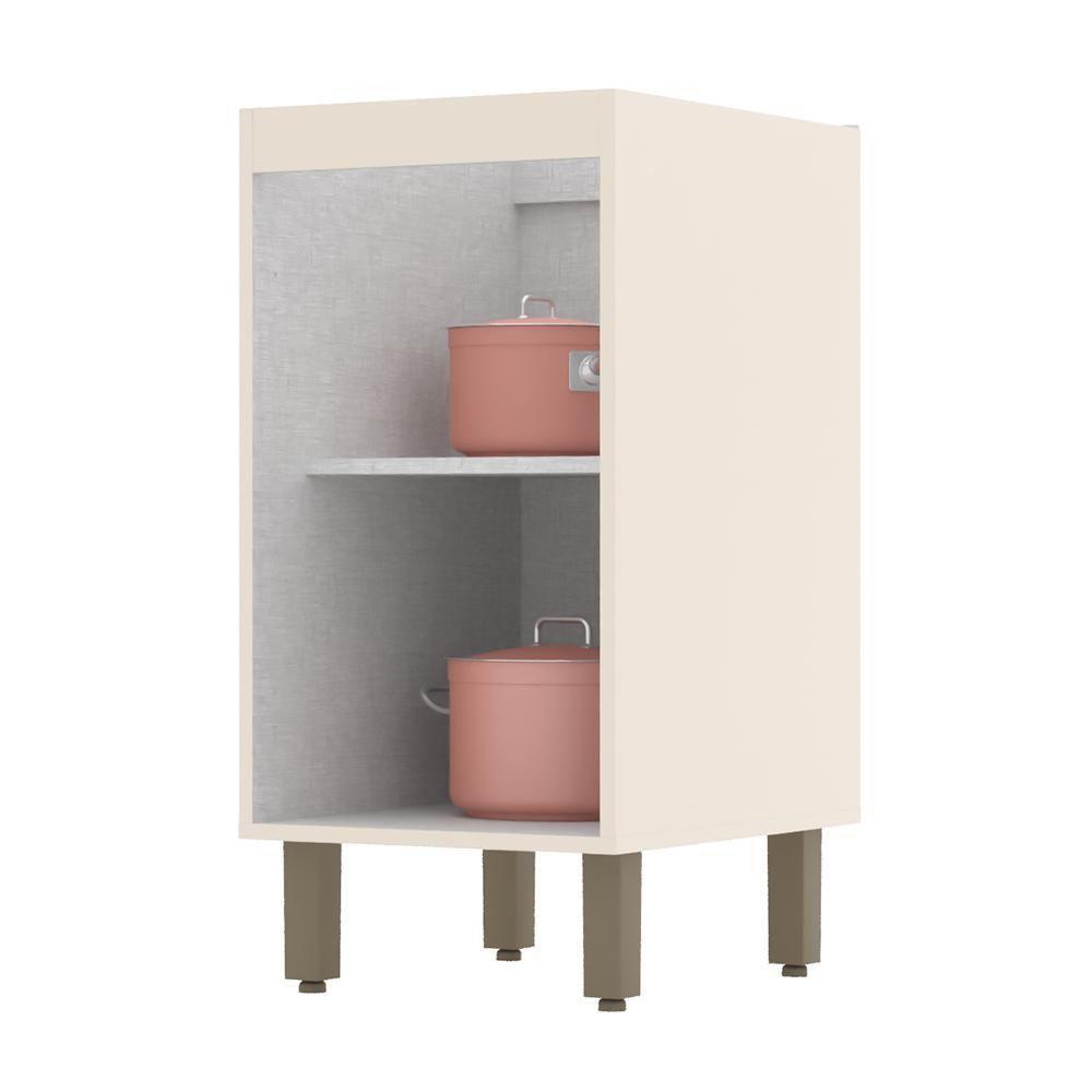 Balcão 1 Porta 40cm Connect Off White - Móveis Henn Off White - 2