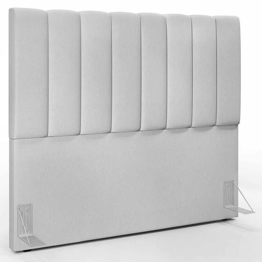 Cabeceira Cama Box Casal 140 Cm Dália W01 Linho Cinza - 1