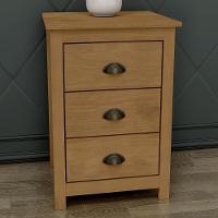 Mesa De Cabeceira Topázio 3 Gavetas Freijó - Finestra Móveis Freijó - 2