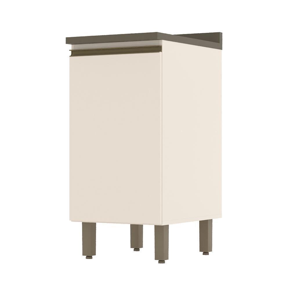Balcão 1 Porta 40cm Off White-duna Com Tampo Connect - Móveis Henn Off White-duna - 1