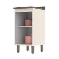 Balcão 1 Porta 40cm Off White-duna Com Tampo Connect - Móveis Henn Off White-duna - 2